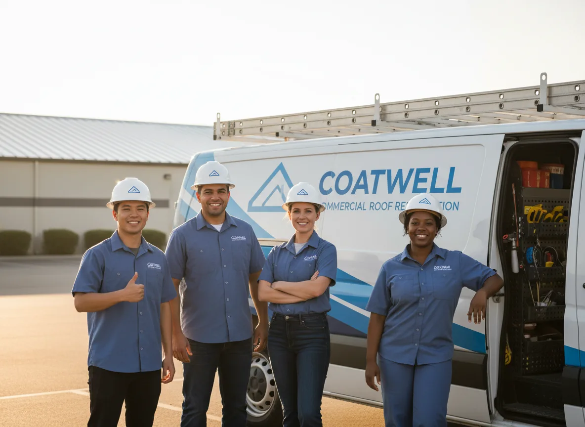 Commercial roof coating company in Fountain City, WI